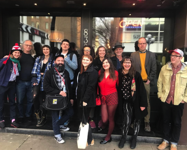 Anna Haifisch, Gary Panther, Tommi PG, Ed Luce, Simon Hanselmann, Ron Rege, Anna Pederson, Susan Jonaitis, Jacq Cohen, Graham Chaffee, me = Ulli Lust, Jason, Noah Van Scriver